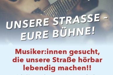 Music, Art & Street Culture Wanted: Hüxstraße Looking for Acts for Upcoming Events