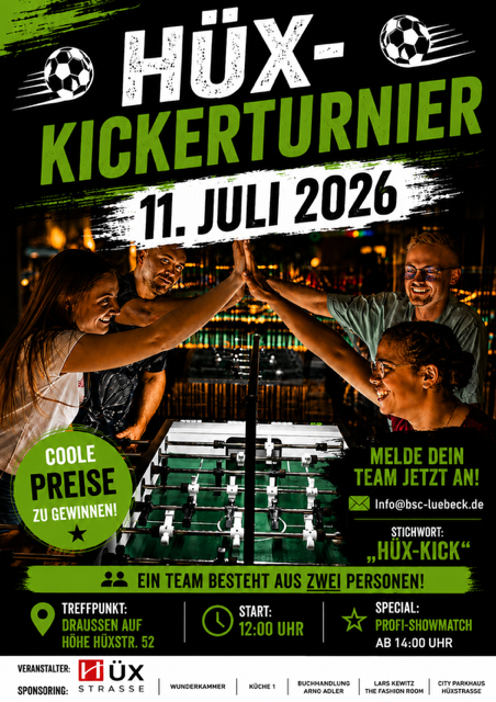 kickerturnier hüxstraße lübeck