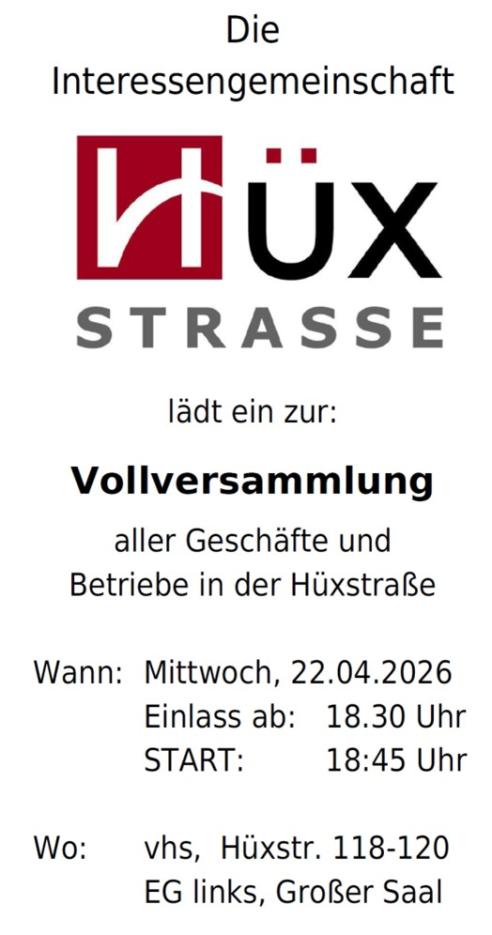 Vollversammlung IG-Hüx