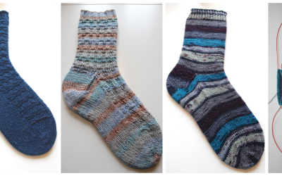 Workshop im Goldenen Hirsch: Socken von der Spitze aus stricken
